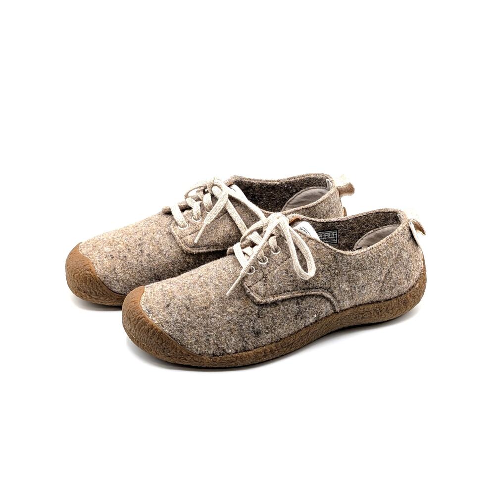 KEEN Mosey Derby Shoes Womens 10 Wool Gorpcore Granola Earthy Taupe Felt Birch